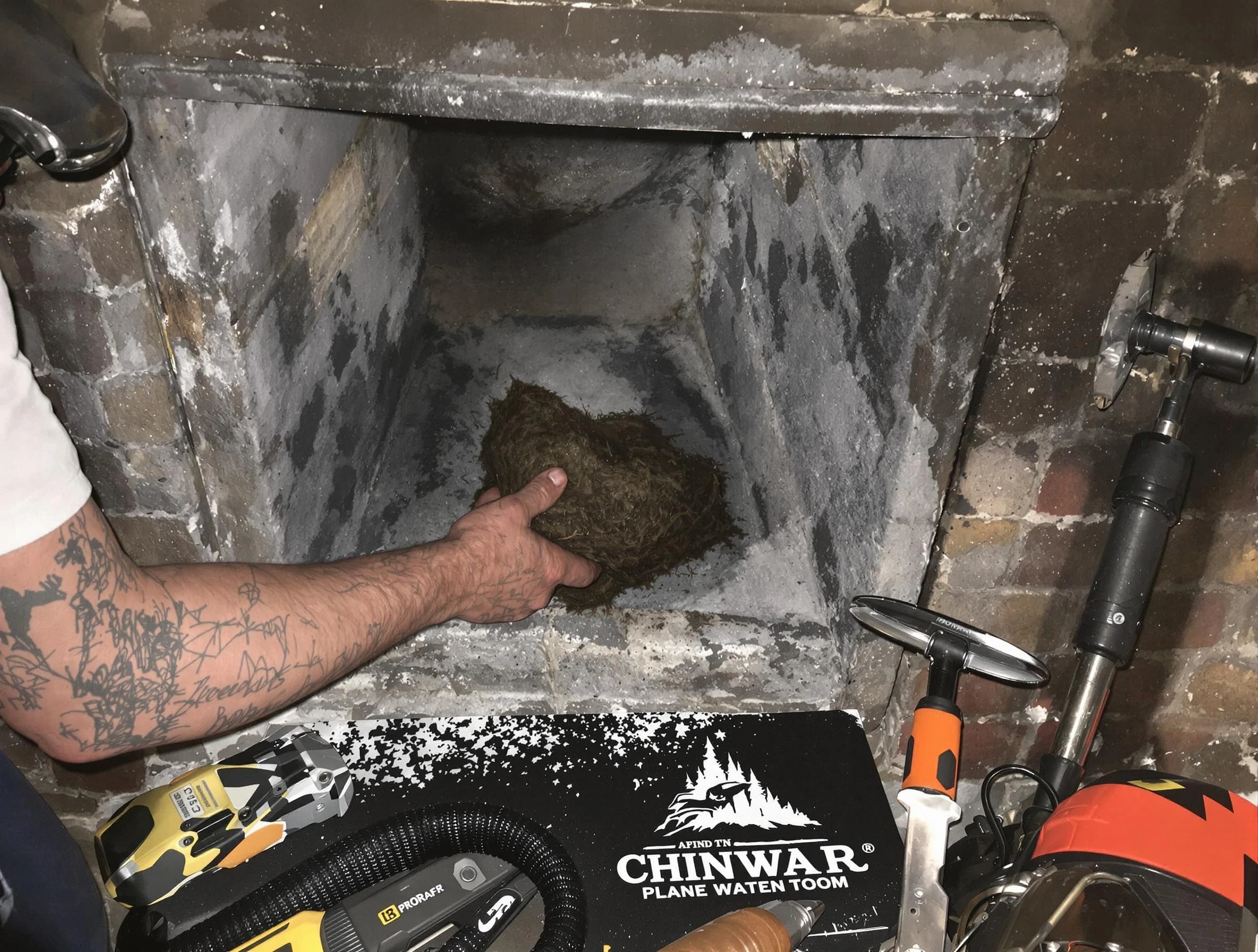 Mount Olive Chimney Sweep safely removing debris and screening chimney in Mount Olive, AL