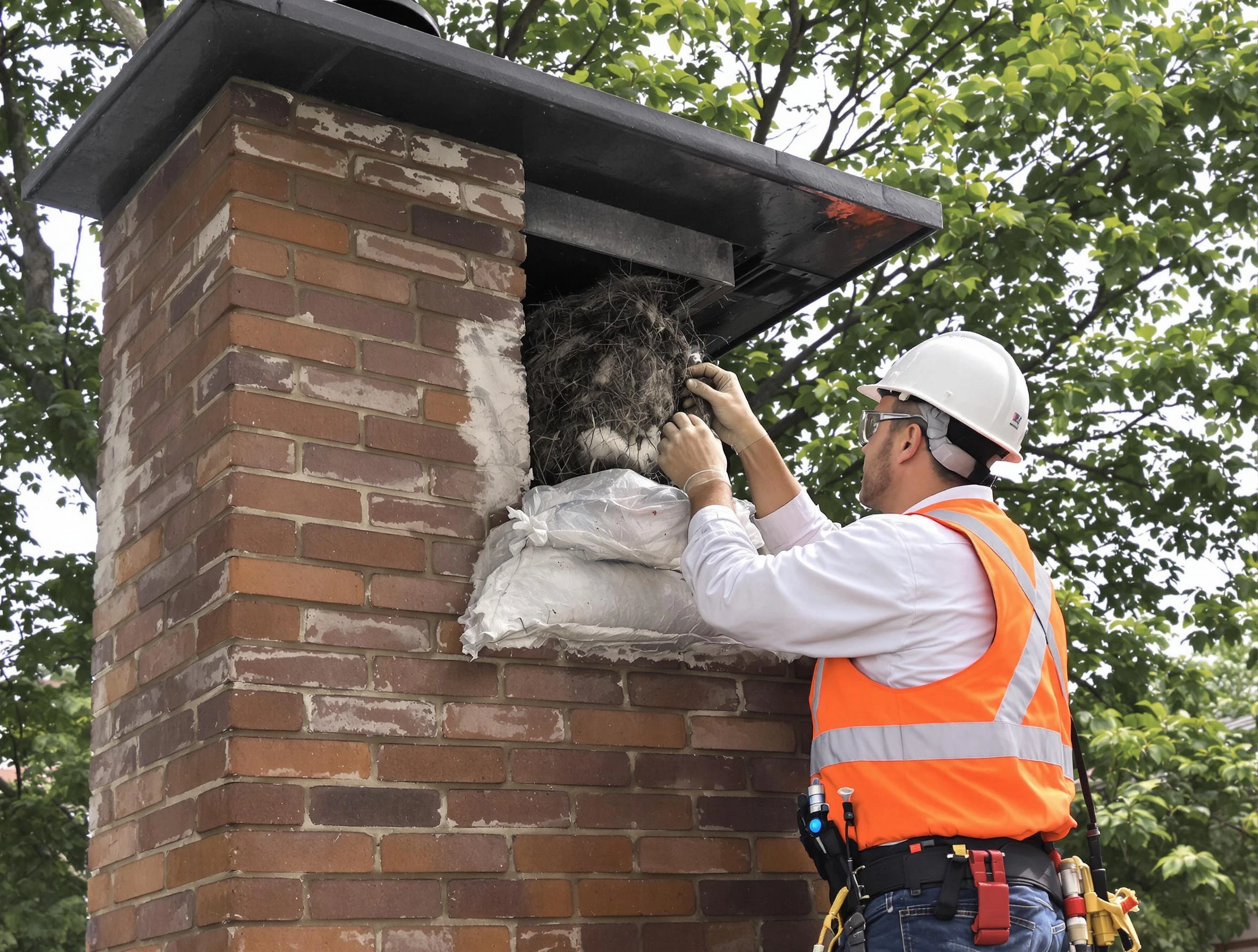 Humane removal of debris and animals by Mount Olive Chimney Sweep in Mount Olive, AL