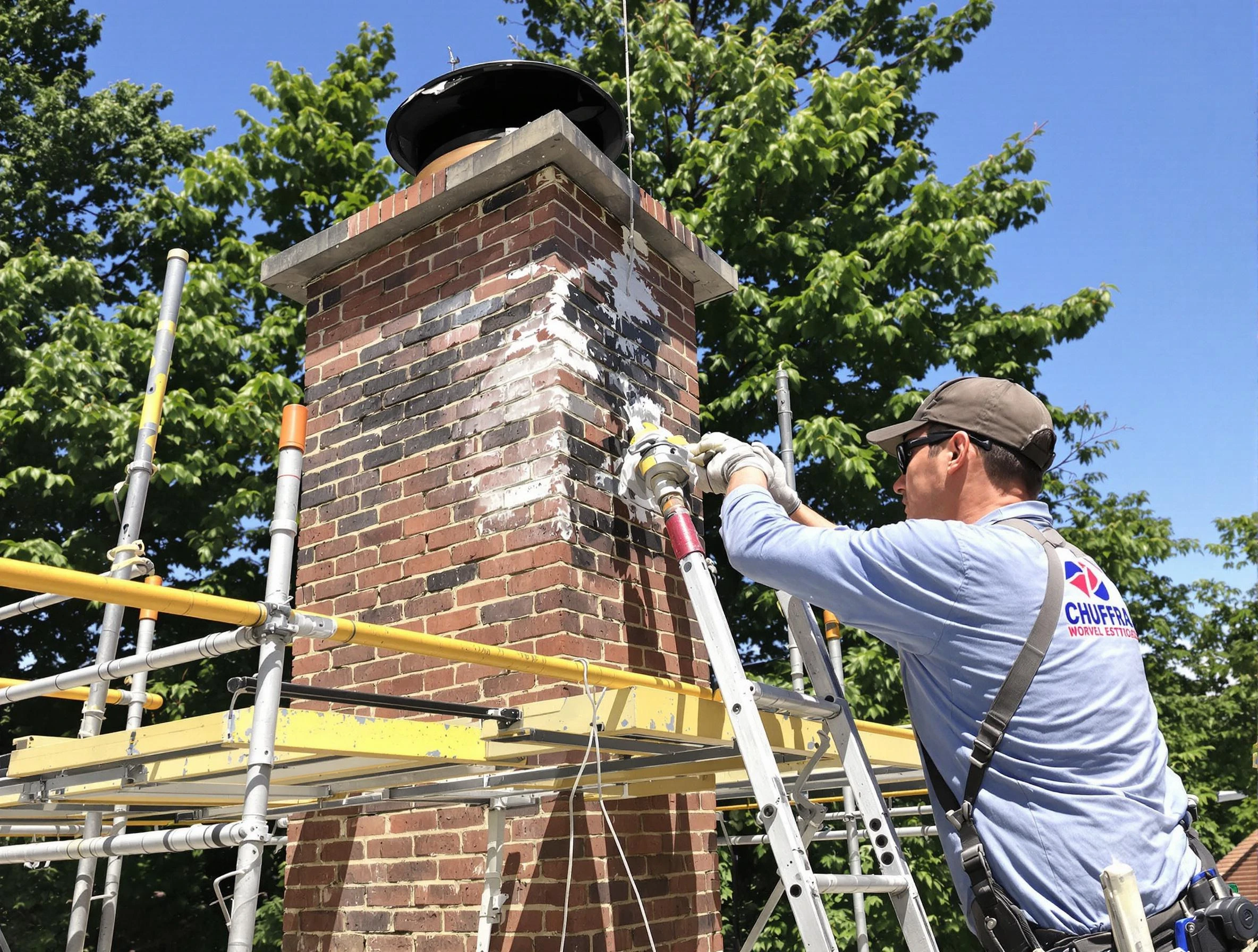 Structural chimney repair by Mount Olive Chimney Sweep in Mount Olive, AL
