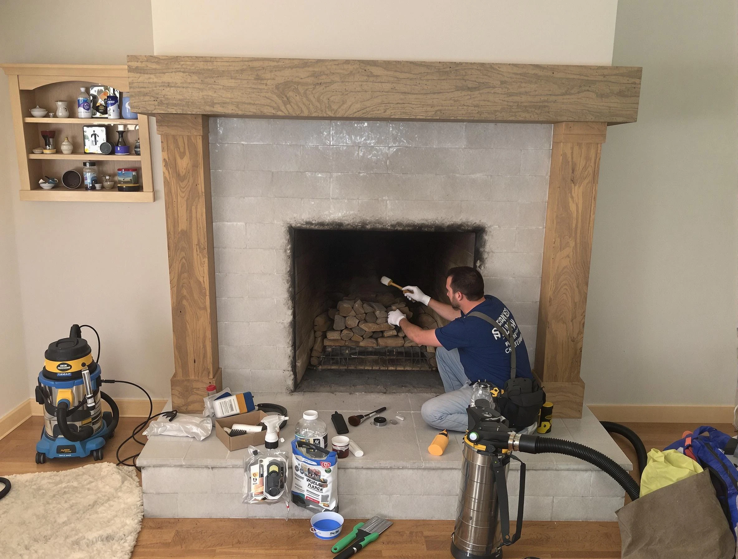 Detailed creosote removal process by Mount Olive Chimney Sweep in Mount Olive, AL